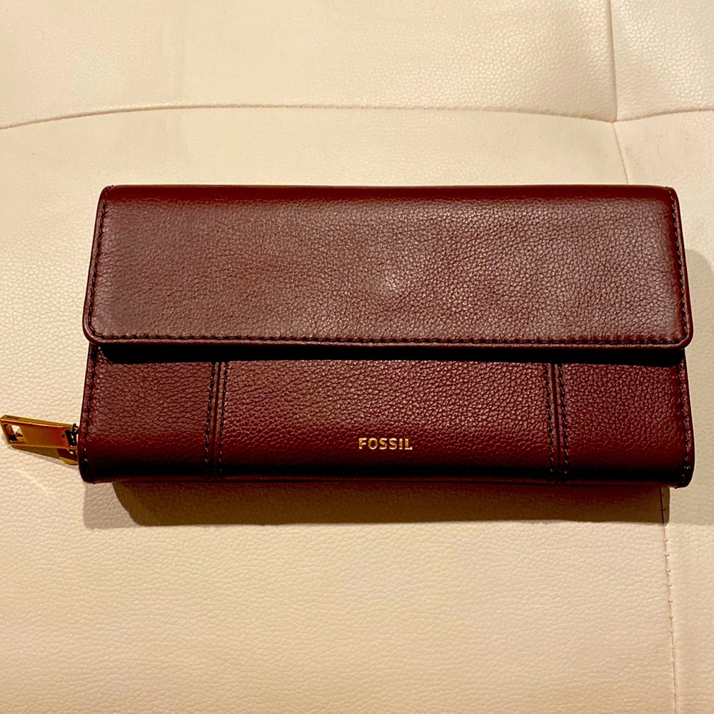 NWT Fossil Jori  RFID Flap Clutch